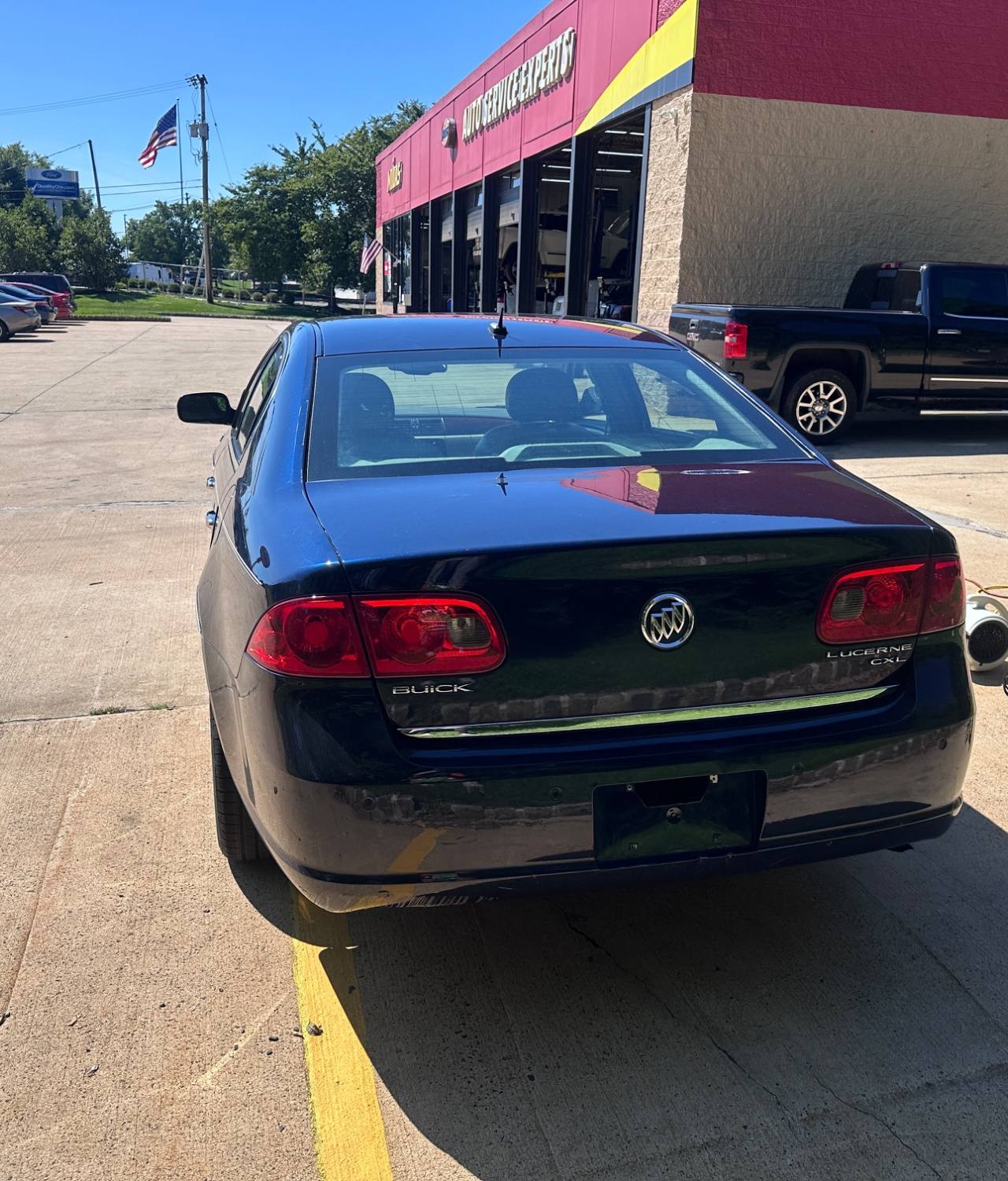 Buick Lucerne CXL exterior before auto detailing