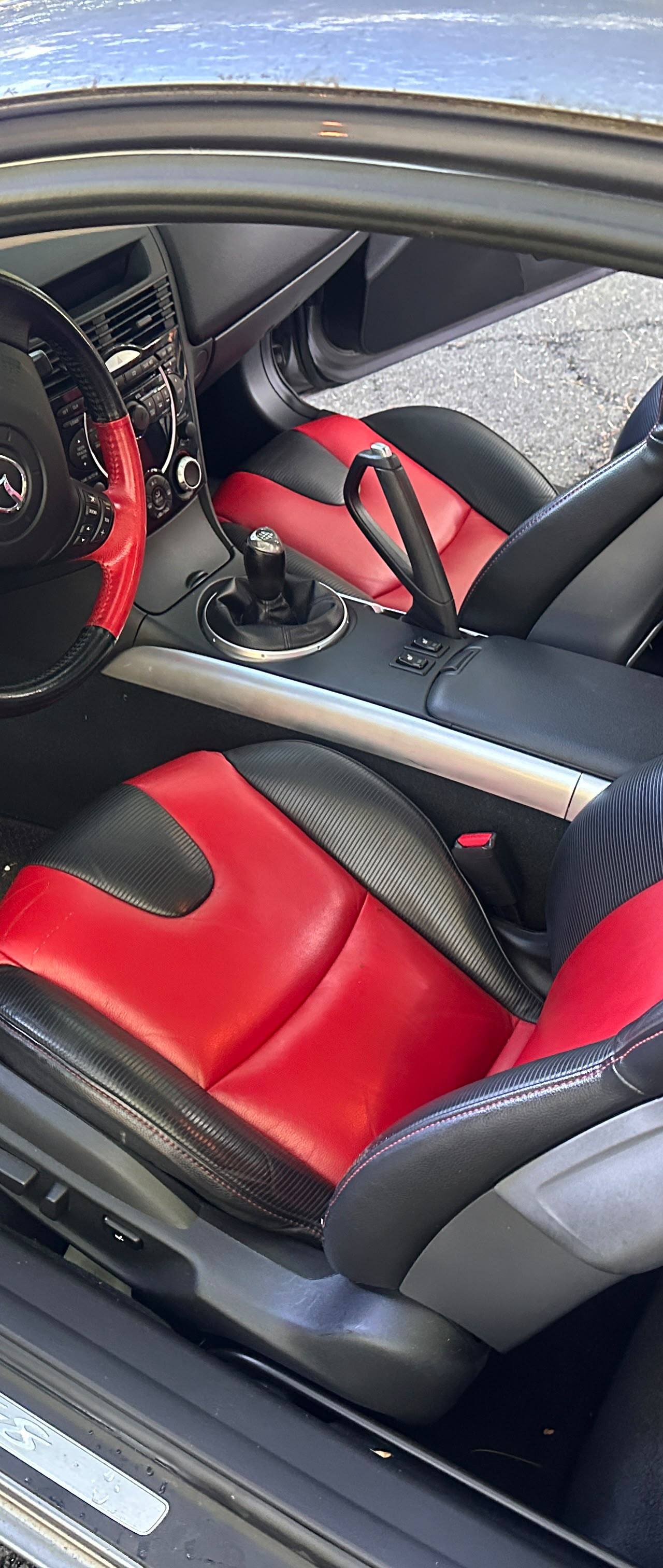 Mazda RX-8 interior before professional detailing