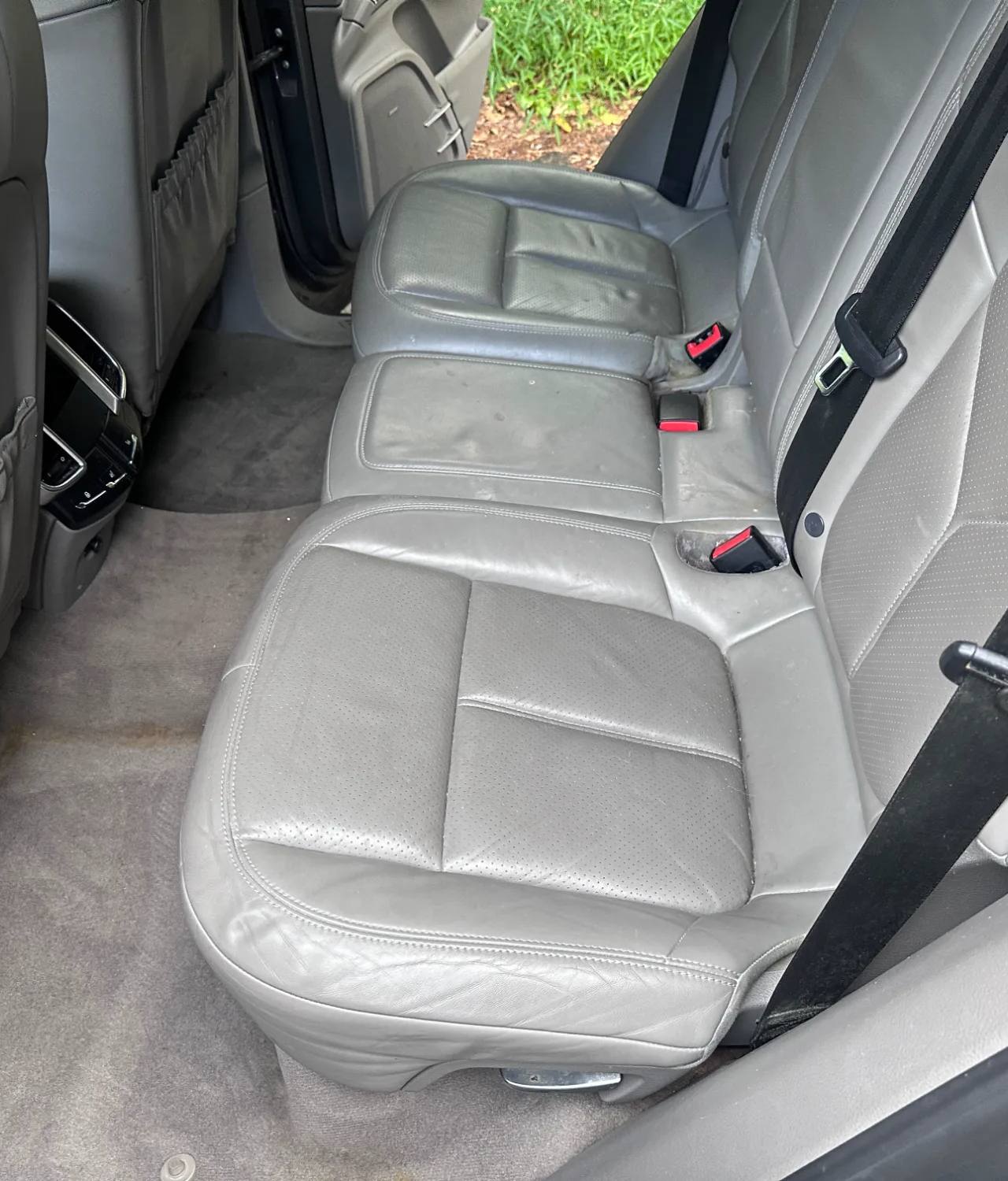 Porsche Cayenne back seat mold remediation in Hampton NJ after detail